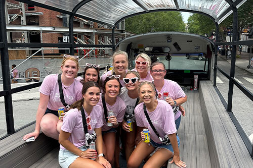 Planning a bachelorette party or birthday bash? Look no further! Our shirtless cowboys deliver the best show in Nashville—book your party bus and tickets early!